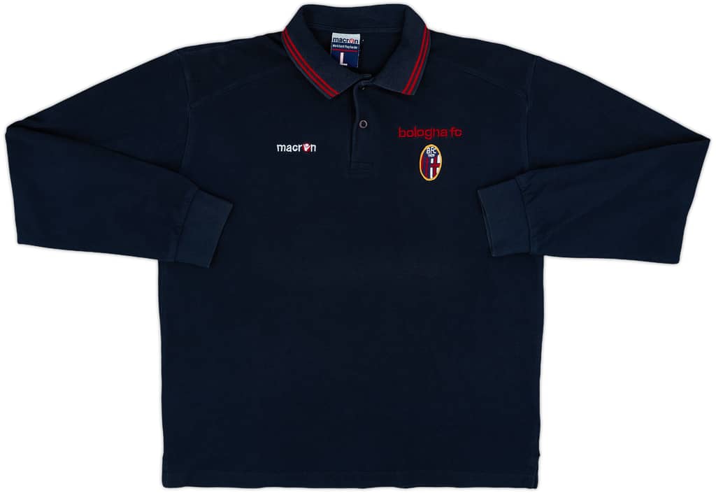 2005-06 Bologna Macron Polo L/S Shirt - 8/10 - (L)