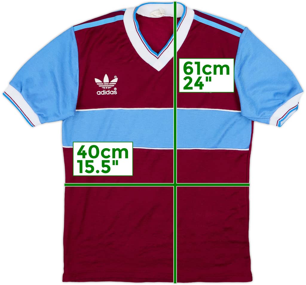 1983-85 West Ham Home Shirt - 8/10 - (S)
