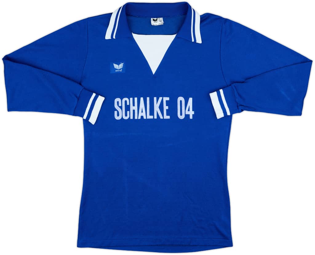 1977-78 Schalke Home L/S Shirt - 8/10 - (M)