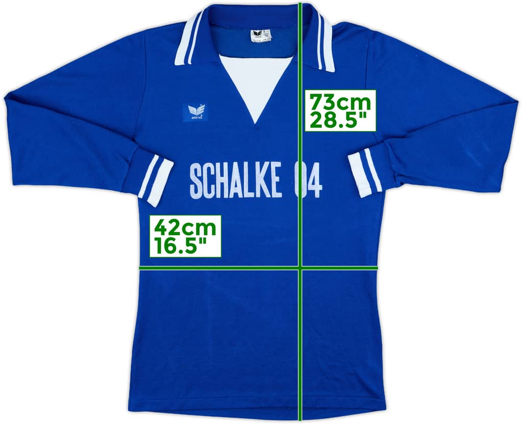 1977-78 Schalke Home L/S Shirt - 8/10 - (M)