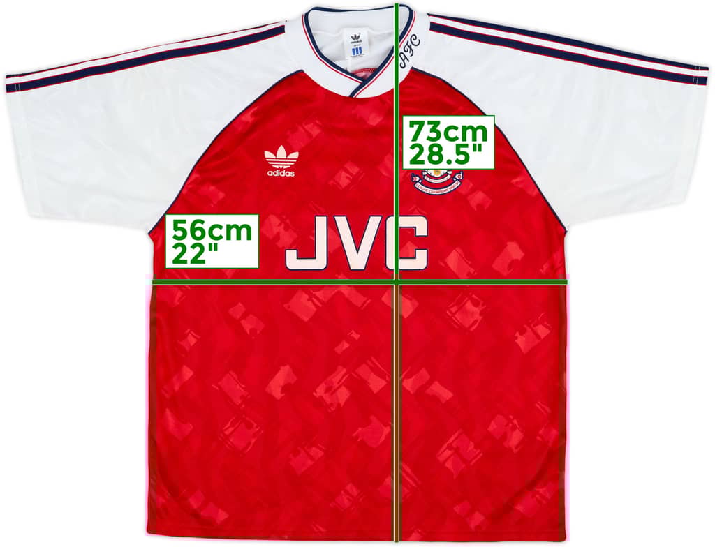 1990-92 Arsenal Home Shirt - 8/10 - (L)