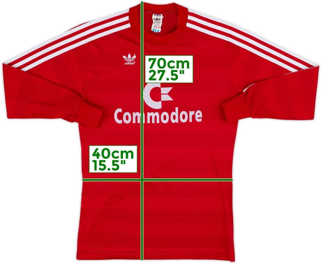1984-89 Bayern Munich Home L/S Shirt - 8/10 - (S)