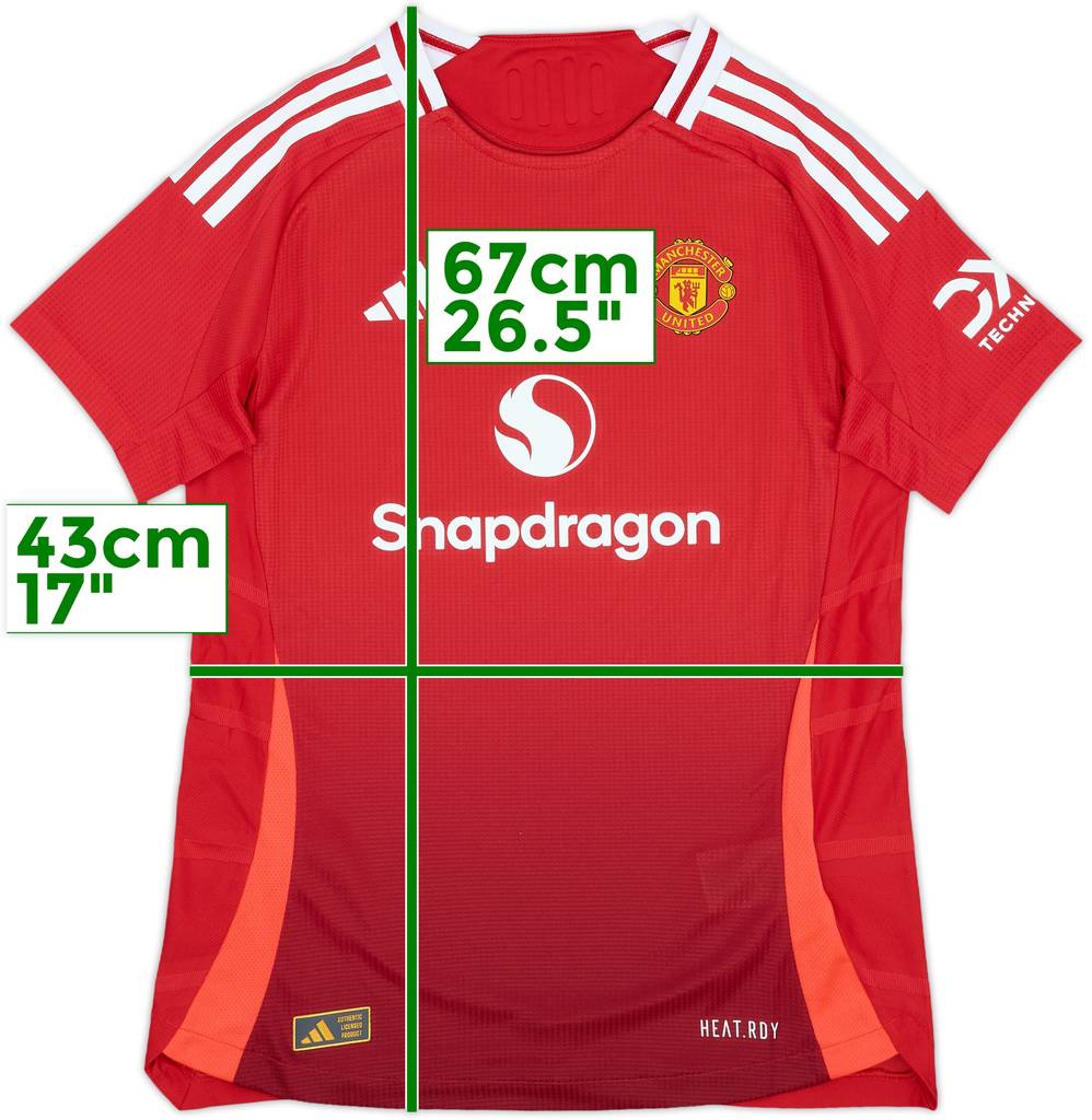2024-25 Manchester United Authentic Home Shirt - 10/10 - (Women's S)