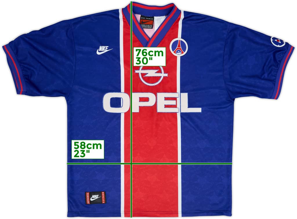 1995-96 Paris Saint-Germain Home Shirt - 7/10 - (L)