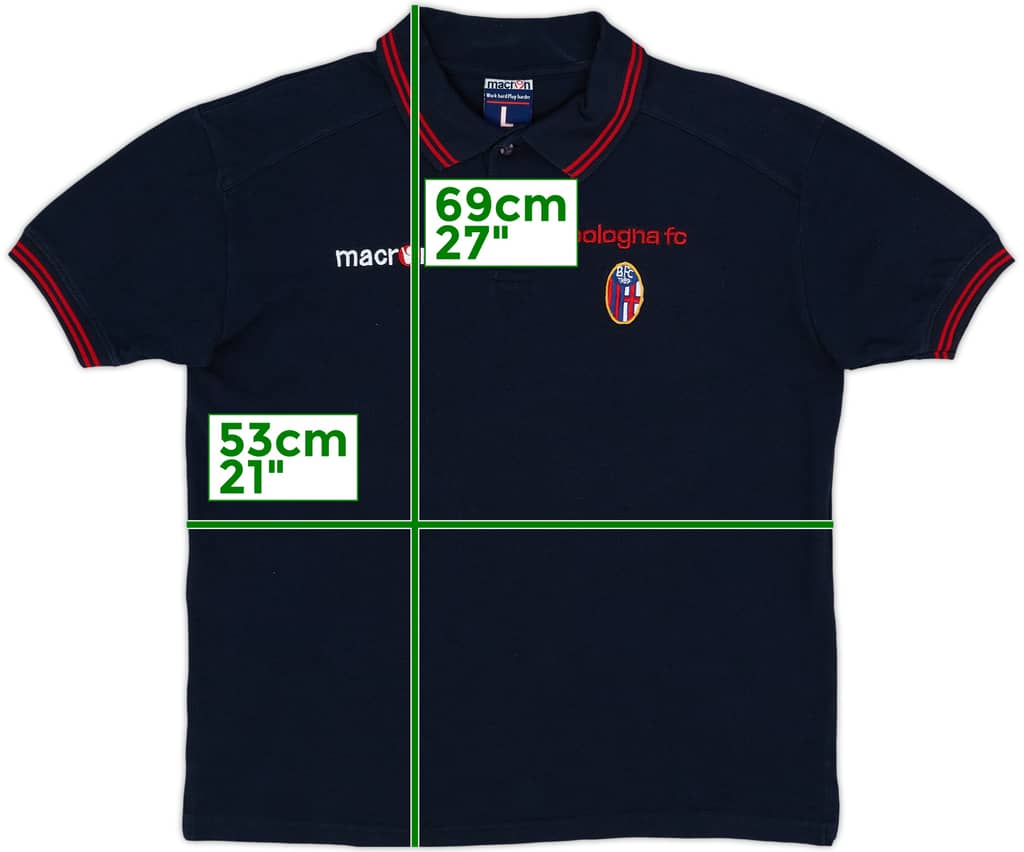 2005-06 Bologna Macron Polo Shirt - 8/10 - (L)