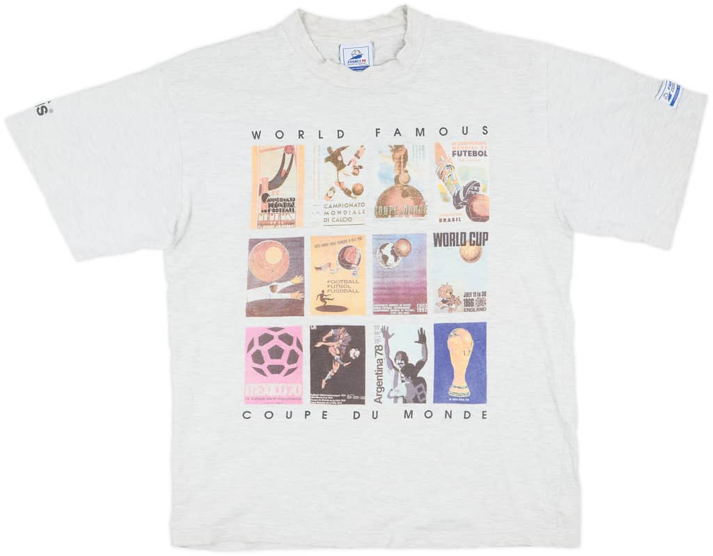 1998 France 'Coupe du Monde' Graphic Tee - 8/10 - (L)