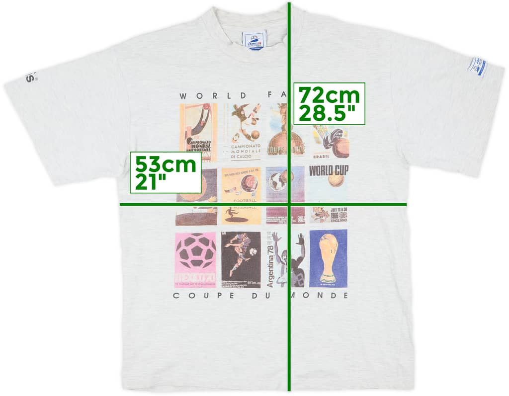1998 France 'Coupe du Monde' Graphic Tee - 8/10 - (L)