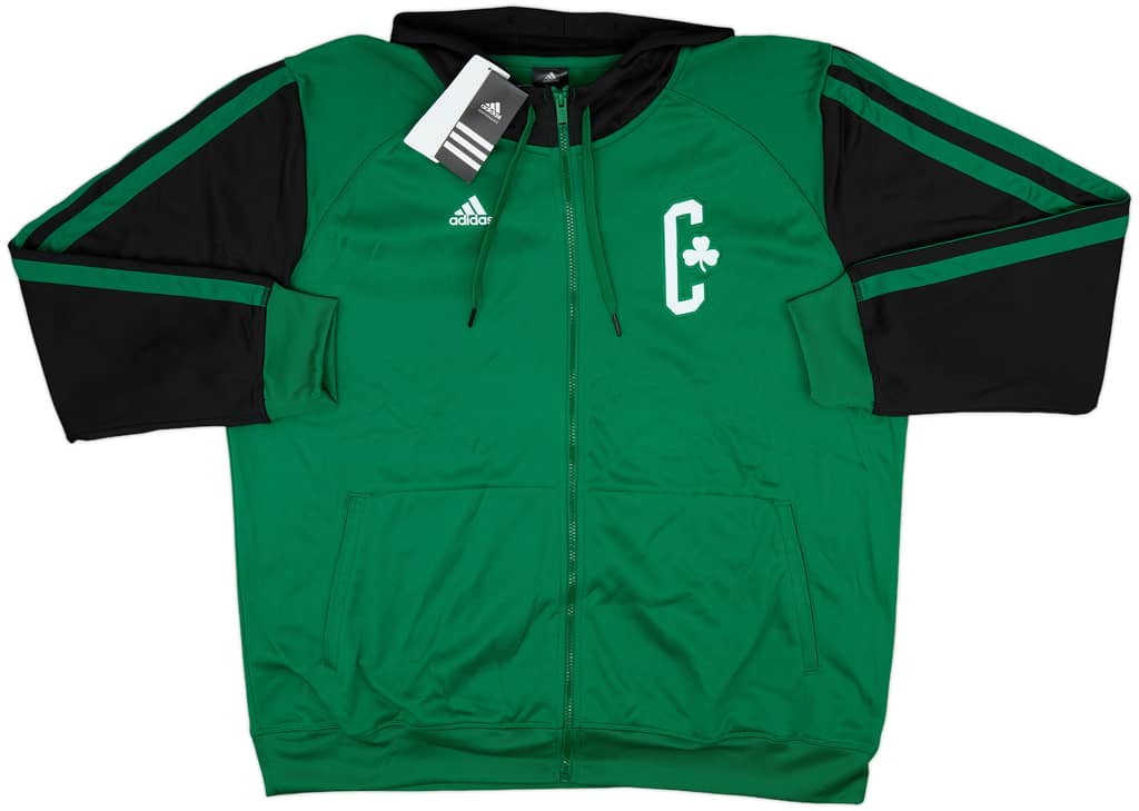 2013-14 Boston Celtics adidas Full Zip Hooded Sweat Top (XXL)