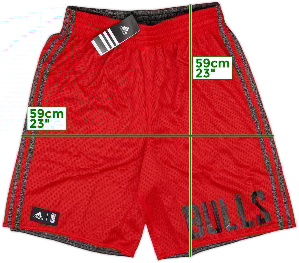 2015-16 Chicago Bulls adidas Reversible Training Shorts (L)
