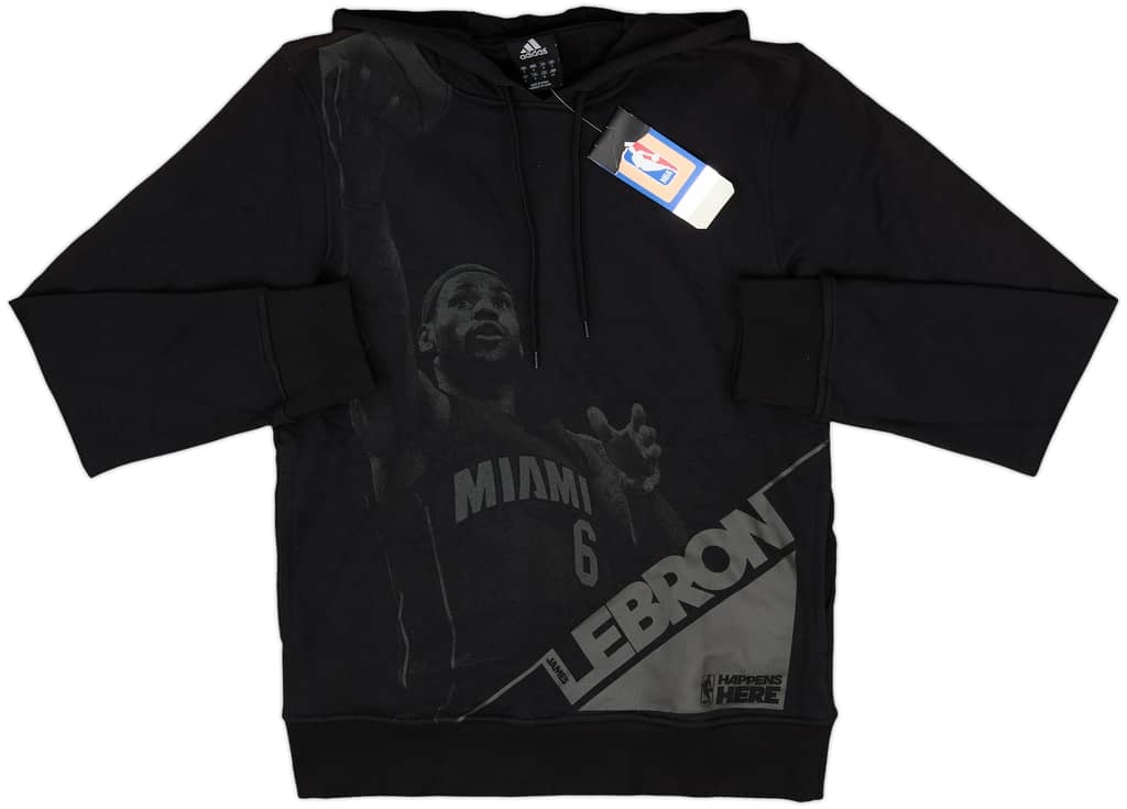 2011-12 Miami Heat LeBron James adidas Hooded Sweat Top (S)