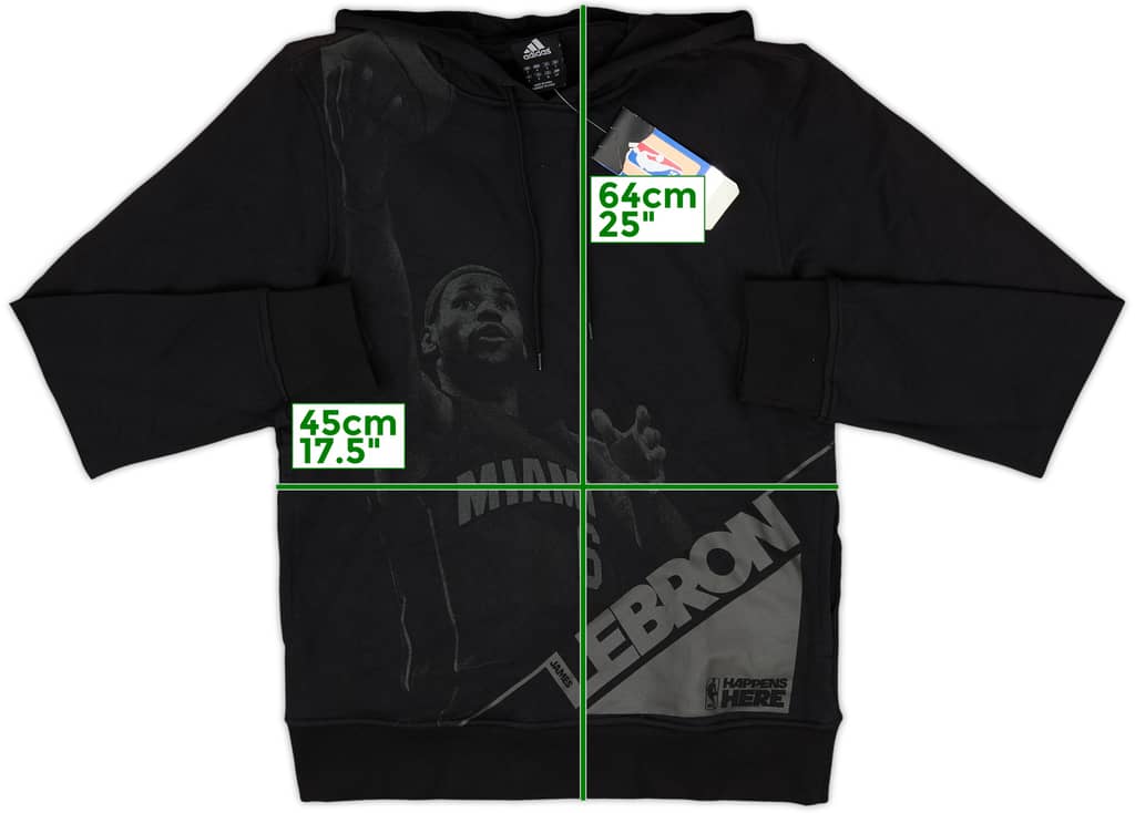 2011-12 Miami Heat LeBron James adidas Hooded Sweat Top (S)