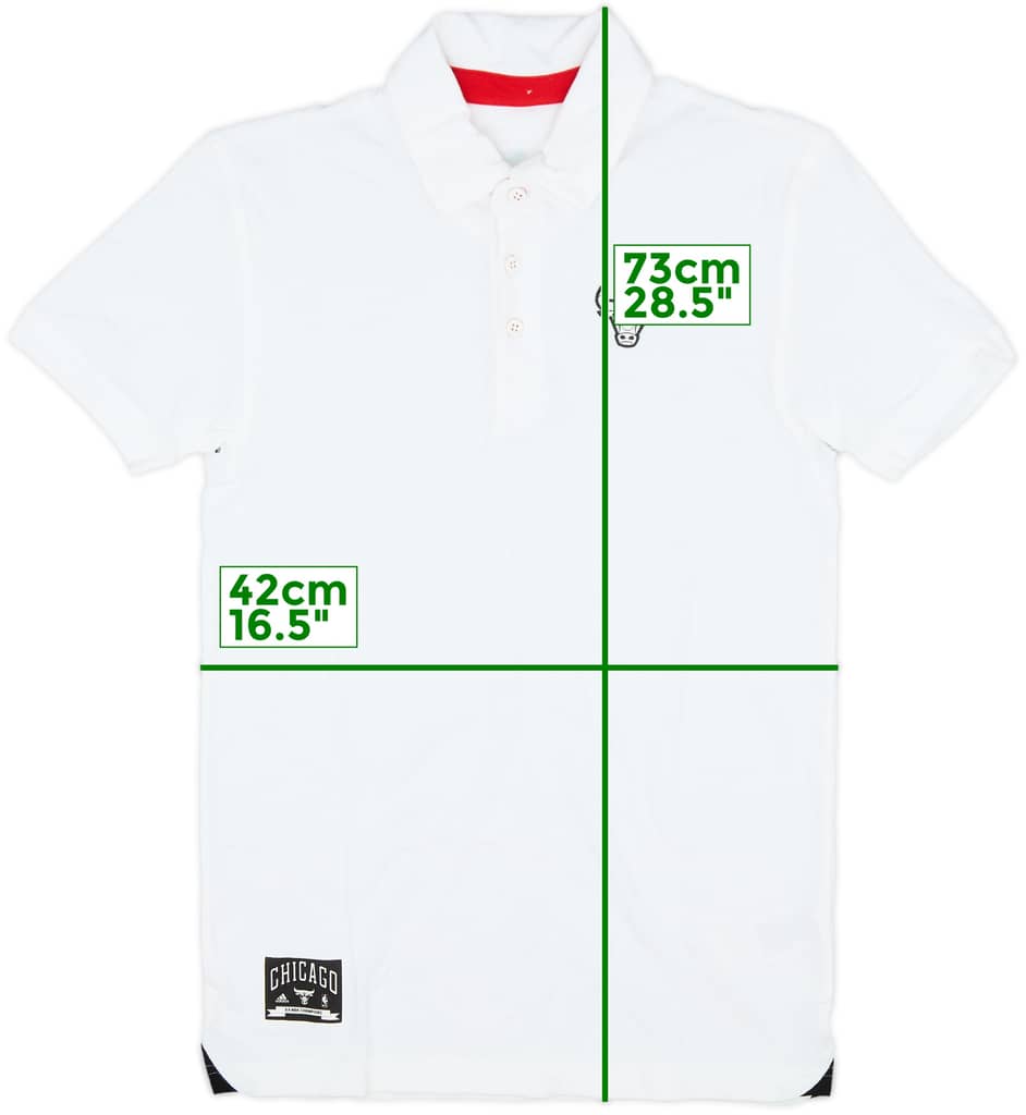 2013-14 Chicago Bulls adidas Polo Shirt - 5/10 - (S)