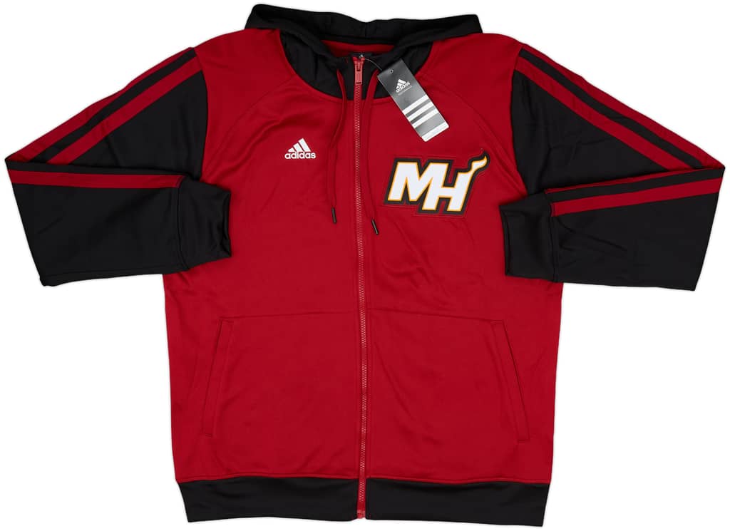2013-14 Miami Heat adidas Full-Zip Hooded Sweat Top (L)