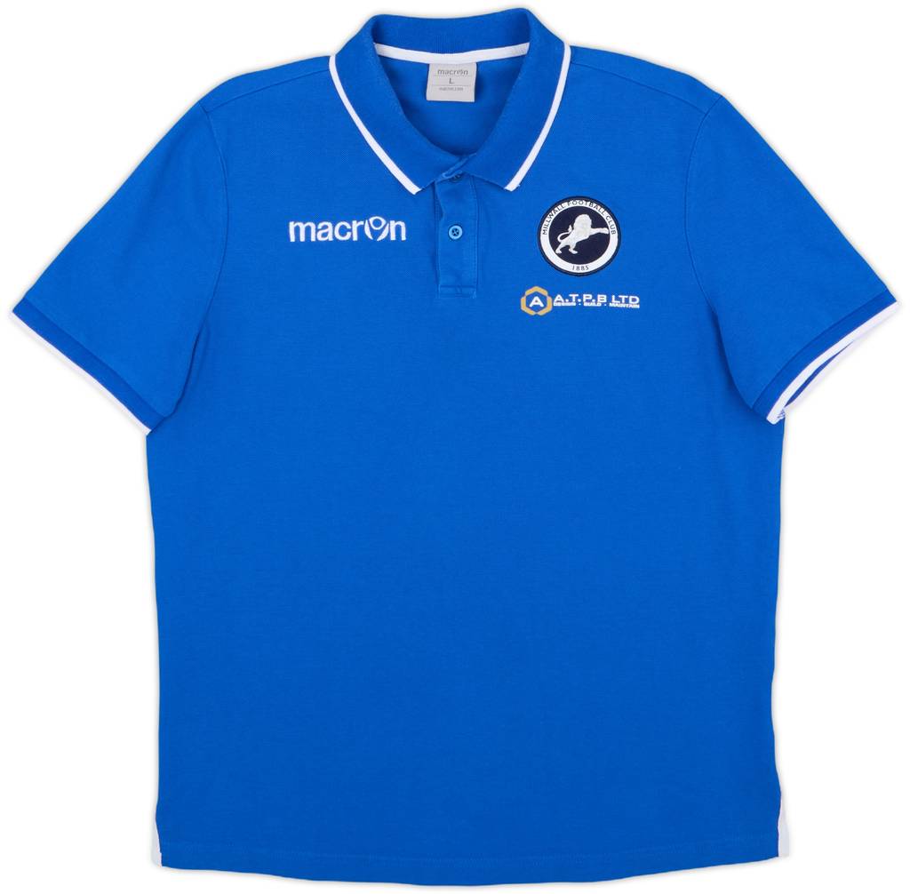 2015-16 Millwall Macron Polo Shirt - 7/10 - (L)