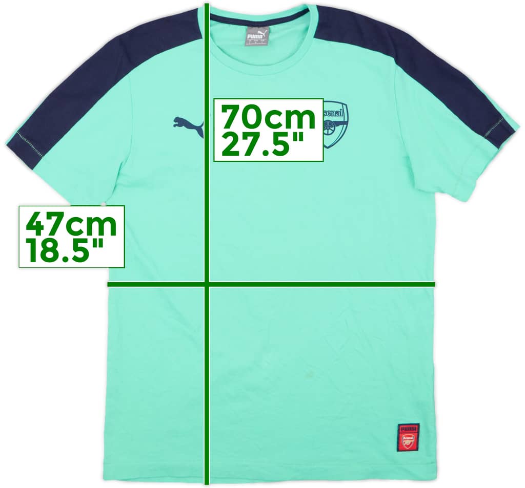2017-18 Arsenal Puma Cotton Tee - 7/10 - (M)