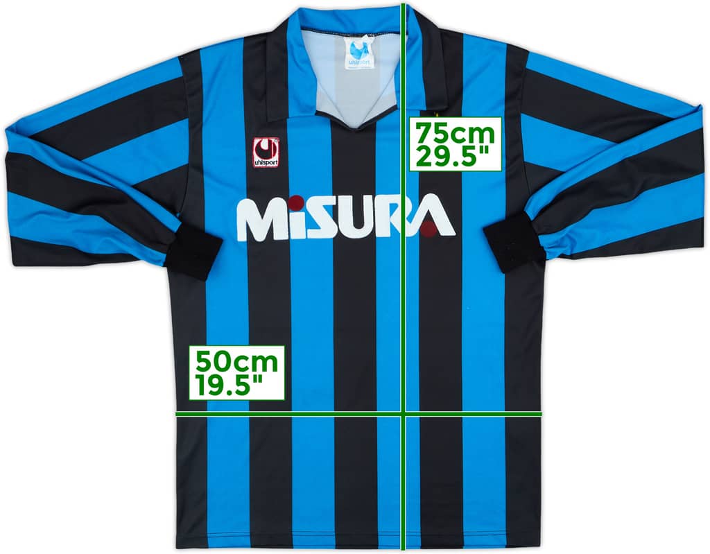 1990-91 Inter Milan Home L/S Shirt - 9/10 - (L)