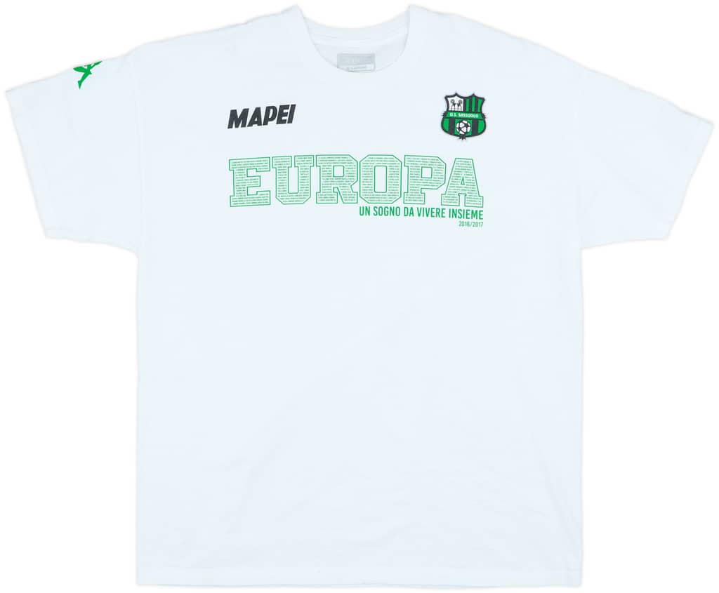 2016-17 Sassuolo 'Europa' Kappa Cotton Tee - 6/10 - (XL)