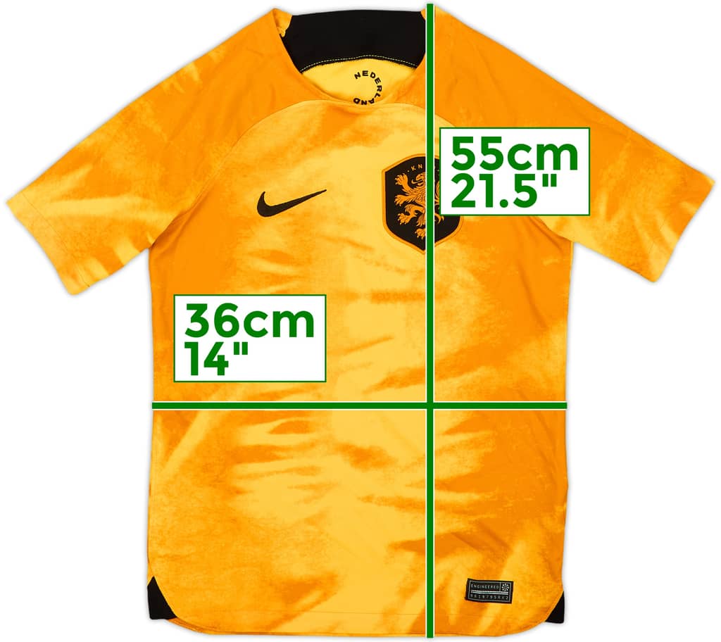 2022-23 Netherlands Home Shirt - 10/10 - (S.Boys)