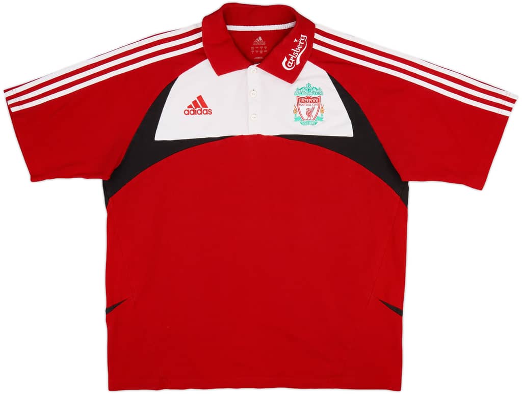 2007-08 Liverpool adidas Polo Shirt - 7/10 - (L)