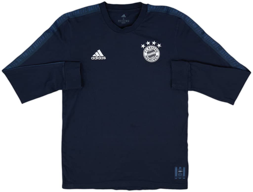 2019-20 Bayern Munich adidas L/S Cotton Tee - 8/10 - (S)