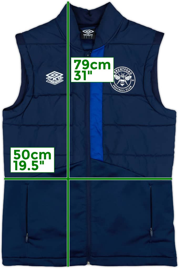 2024-25 Brentford Umbro Padded Gilet - 10/10 - (M)
