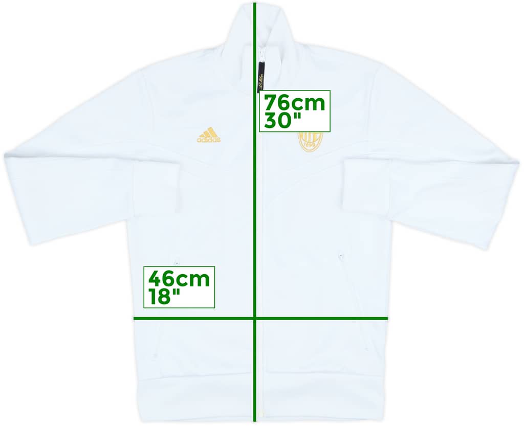 2009-10 AC Milan adidas Track Jacket - 8/10 - (S)