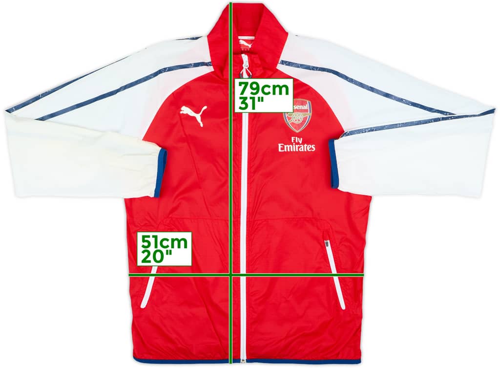 2014-15 Arsenal Puma Windbreaker Jacket - 3/10 - (M)