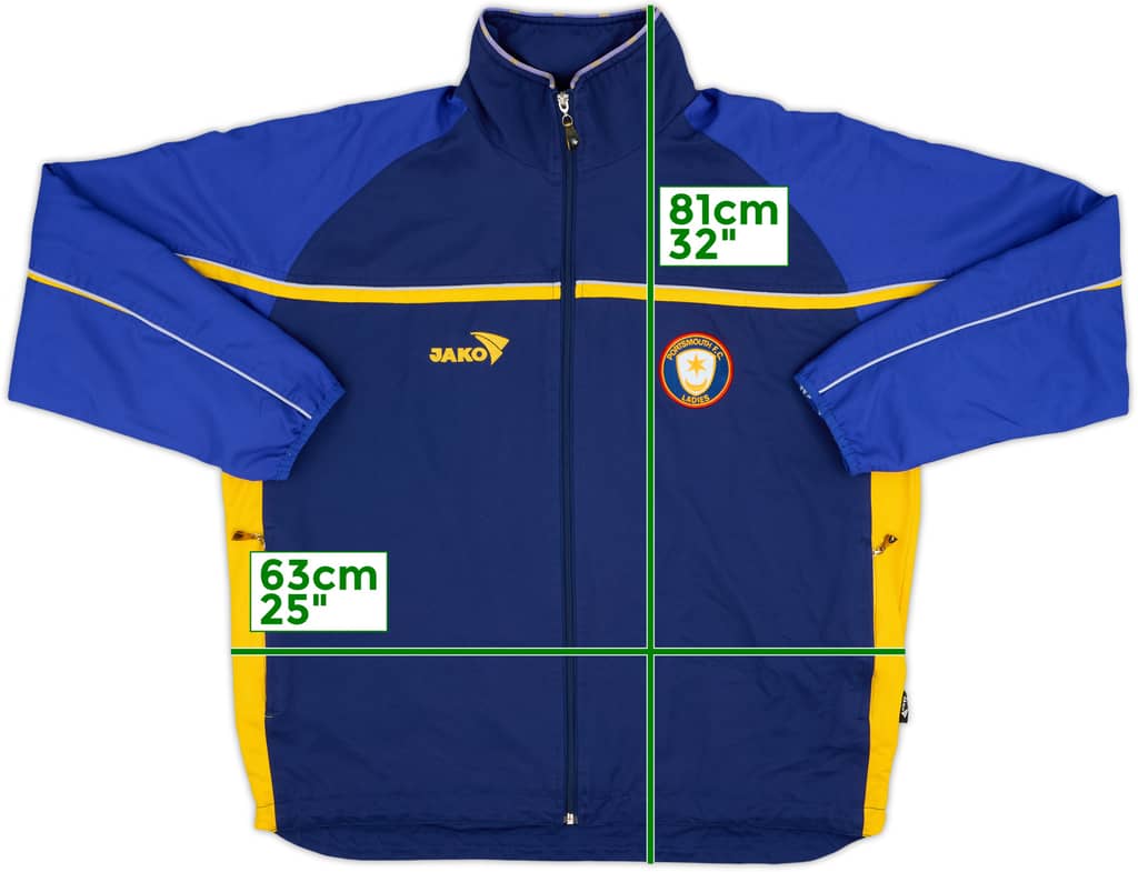 2006-07 Portsmouth Ladies Jako Track Jacket - 9/10 - (L)