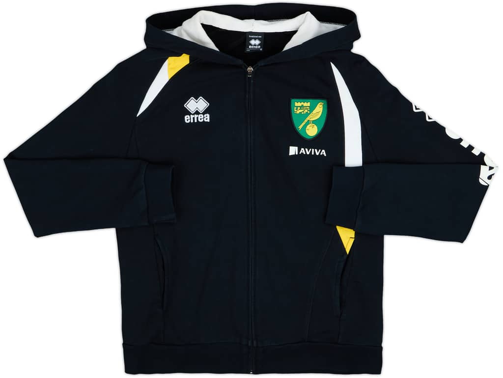 2012-13 Norwich Errea Hooded Track Jacket - 7/10 - (S)