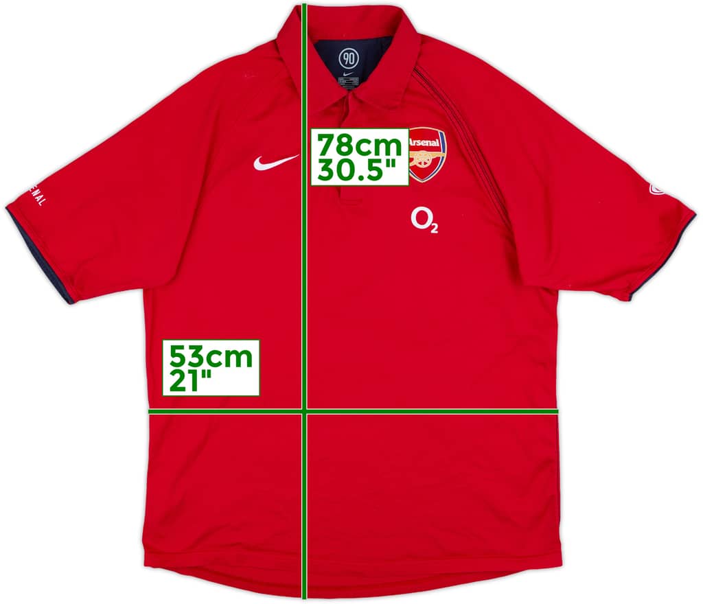 2006-07 Arsenal Nike Polo Shirt - 7/10 - (L)