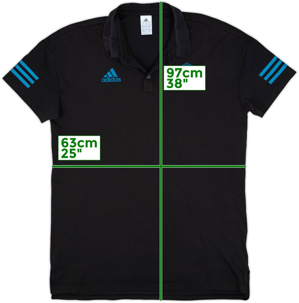 2017-18 Real Madrid adidas CL Polo Shirt - 9/10 - (XL)