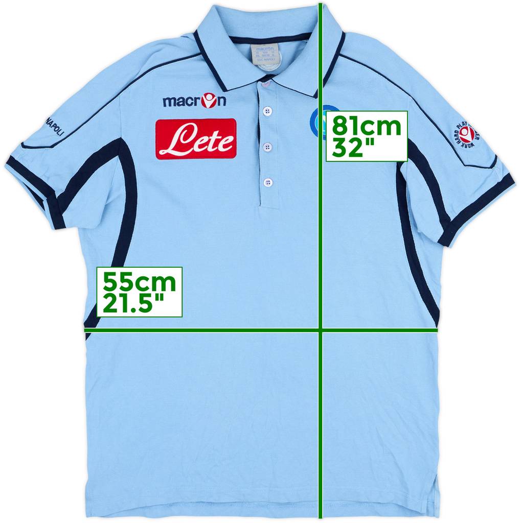 2009-10 Napoli Macron Polo Shirt - 8/10 - (XXL)