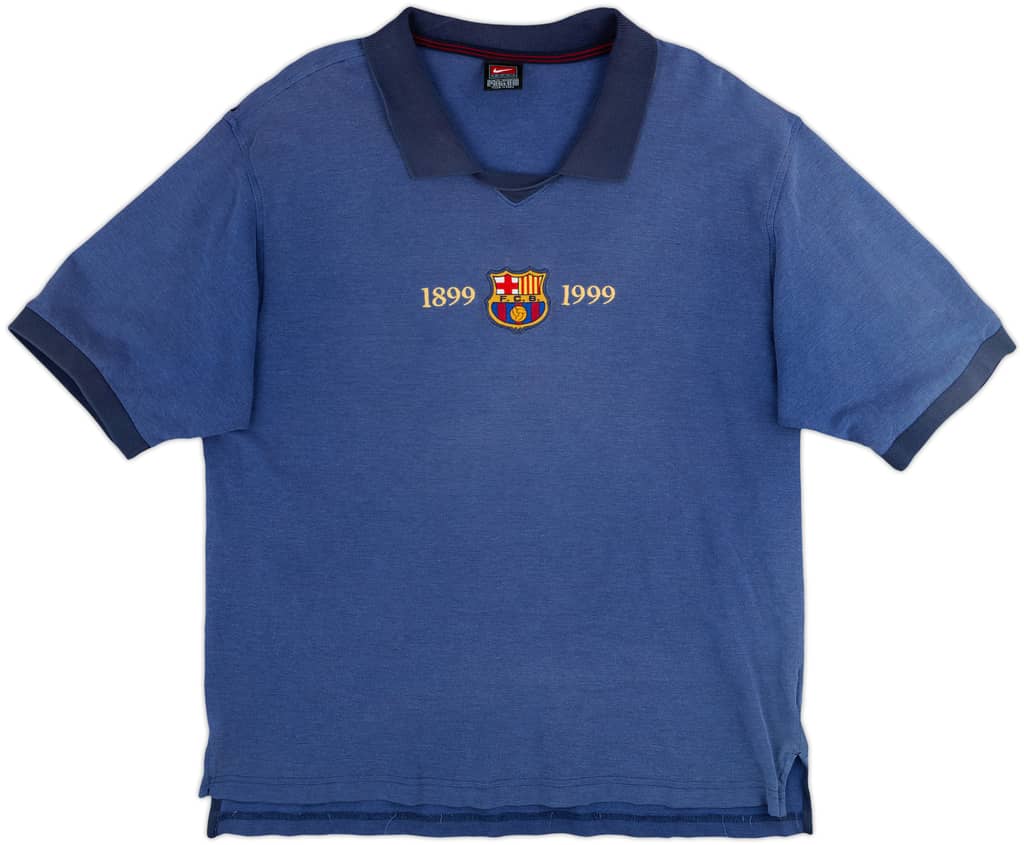 1999-00 Barcelona Nike Centenary Polo Shirt - 5/10 - (XL)