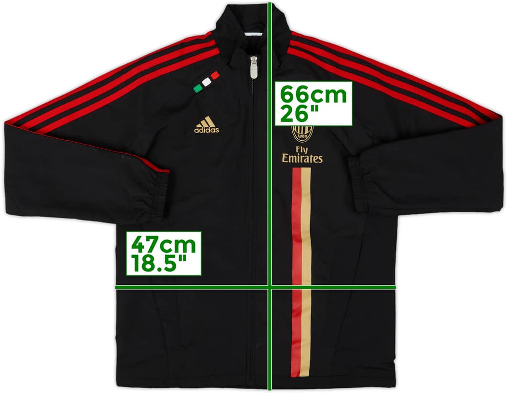 2011-12 AC Milan adidas Track Jacket - 7/10 - (XL.Boys)