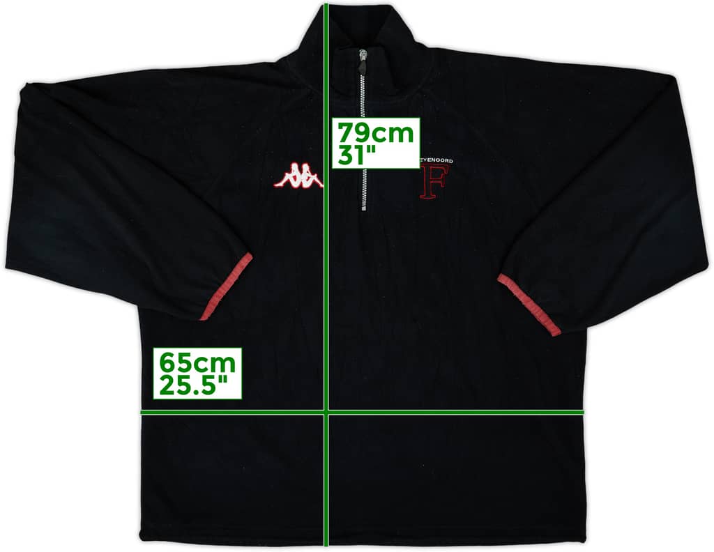 2003-04Feyenoord Kappa 1/4 Zip Fleece Top - 6/10 - (XL)