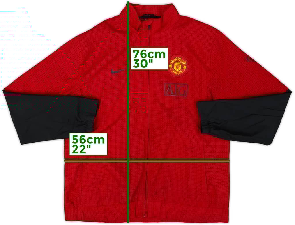 2009-10 Manchester United Nike Track Jacket - 8/10 - (L)