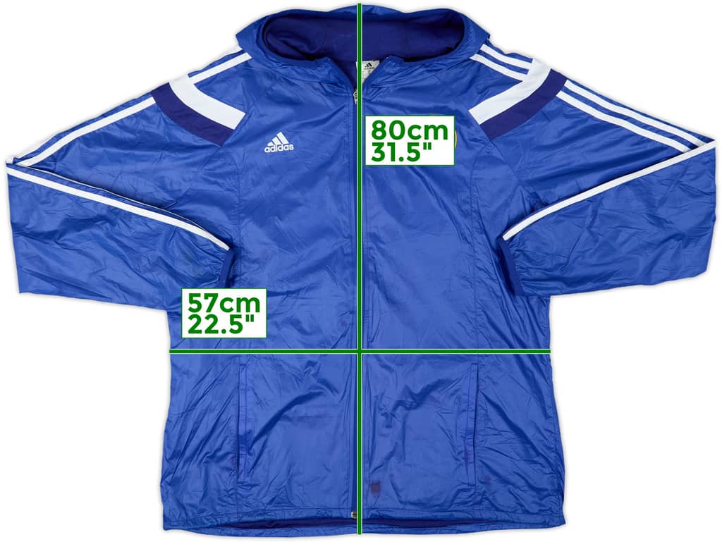 2014-15 Chelsea adidas Hooded Track Jacket - 6/10 - (XL)