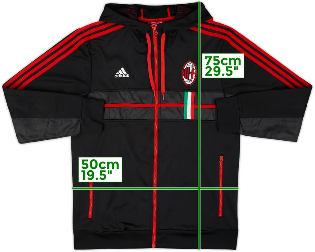 2012-13 AC Milan adidas Hooded Track Jacket - 10/10 - (M)