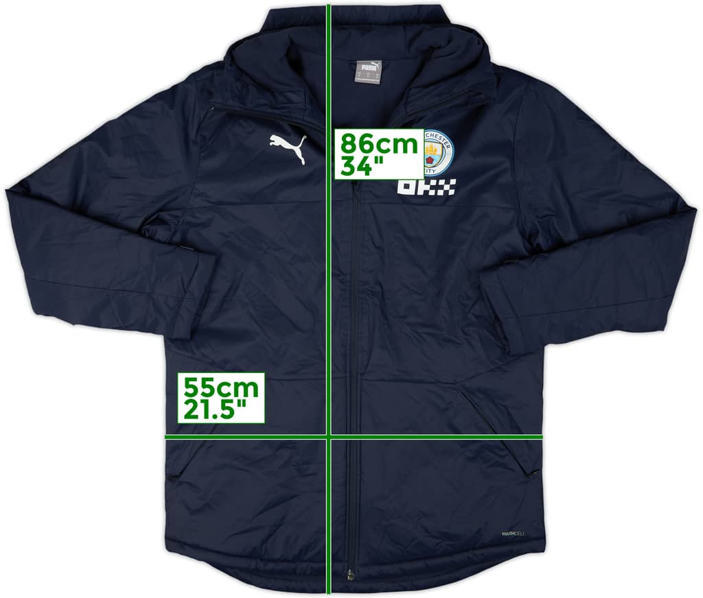2022-23 Manchester City Puma Padded Bench Coat - 8/10 - (M)