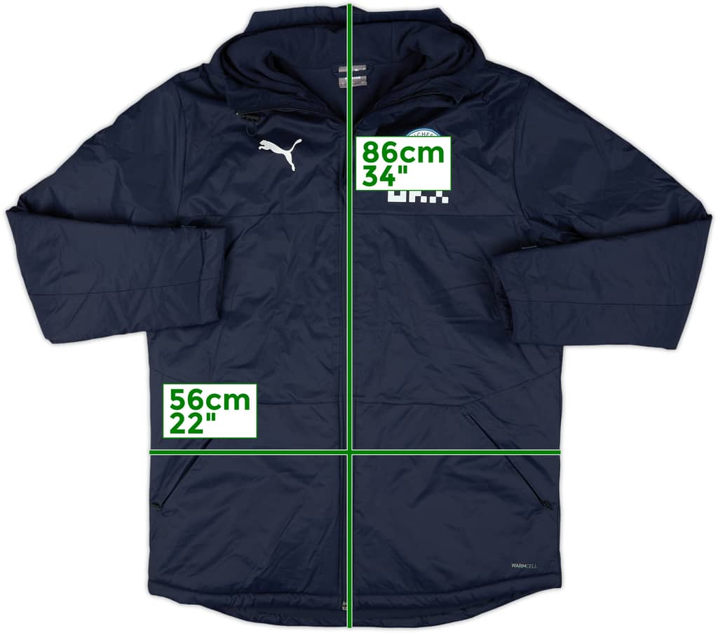 2022-23 Manchester City Puma Padded Bench Coat - 8/10 - (M)