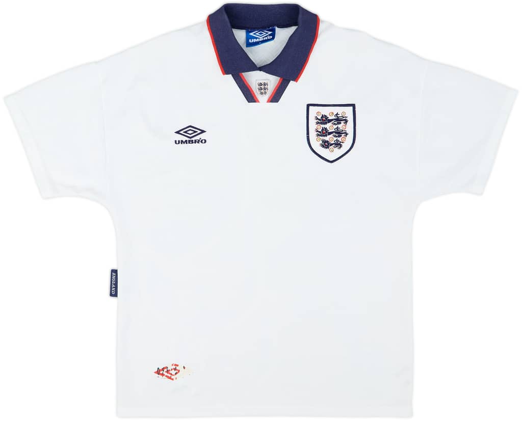1993-95 England Home Shirt - 5/10 - (M)