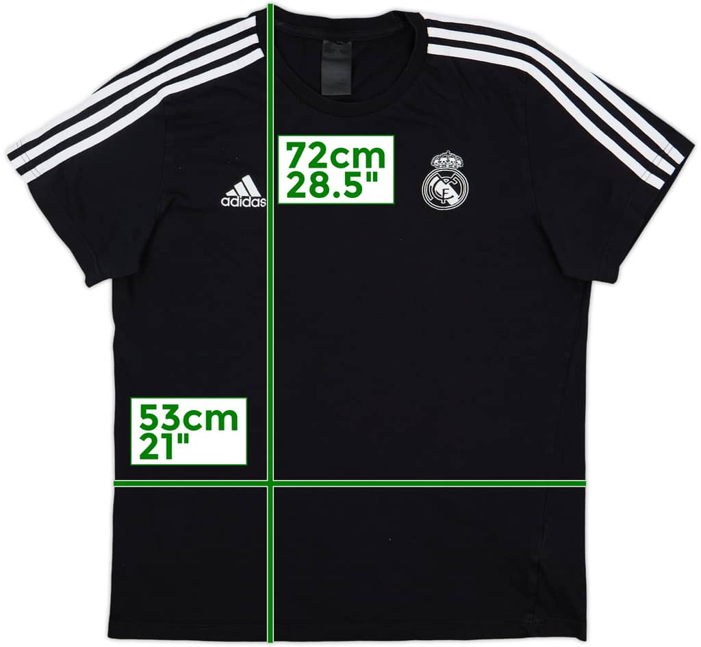 2018-19 Real Madrid adidas Cotton Tee - 8/10 - (L)
