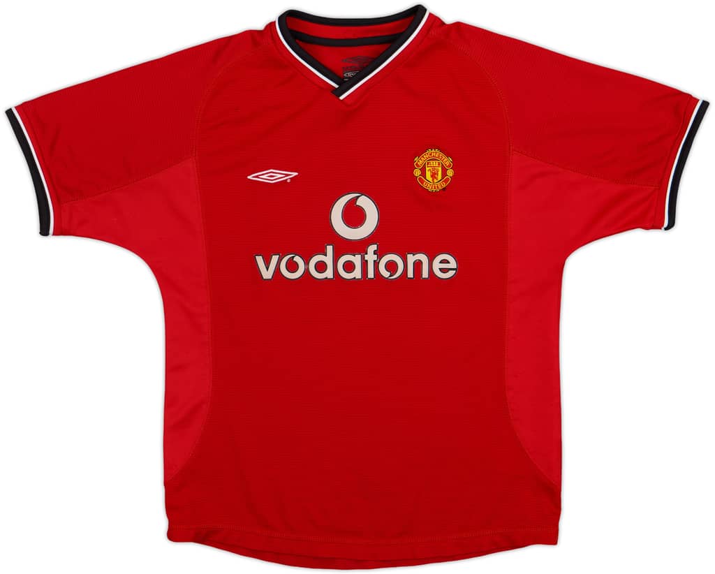 2000-02 Manchester United Home Shirt - 8/10 - (M.Boys)