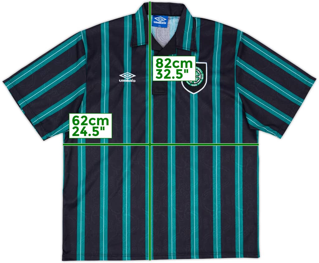 1992-93 Celtic Away Shirt - 9/10 - (XXL)