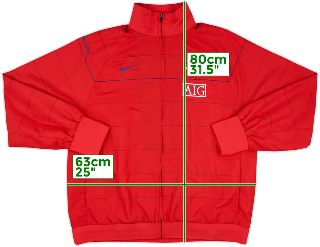2008-09 Manchester United Nike Track Jacket - 10/10 - (XL)