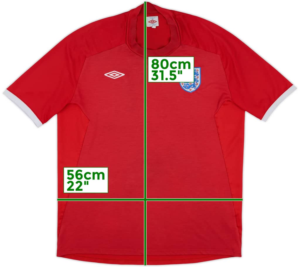 2010-11 England Away Shirt - 5/10 - (XL)