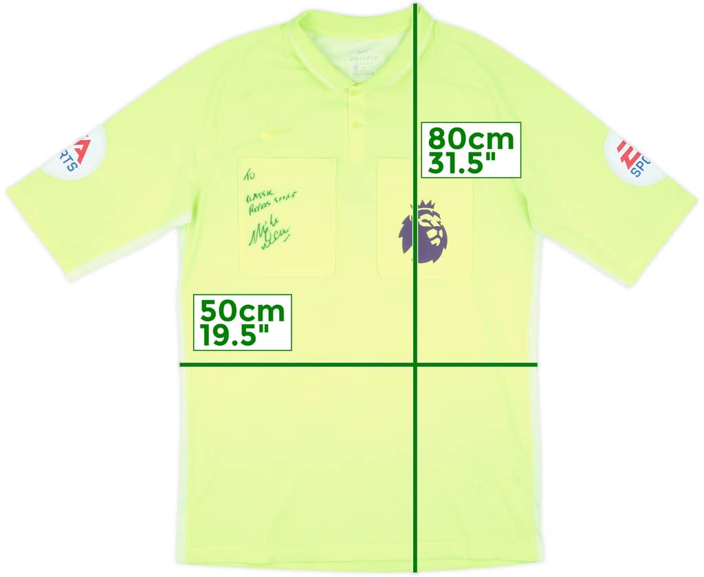 2019-20 Premier League Referee Issue Signed Shirt