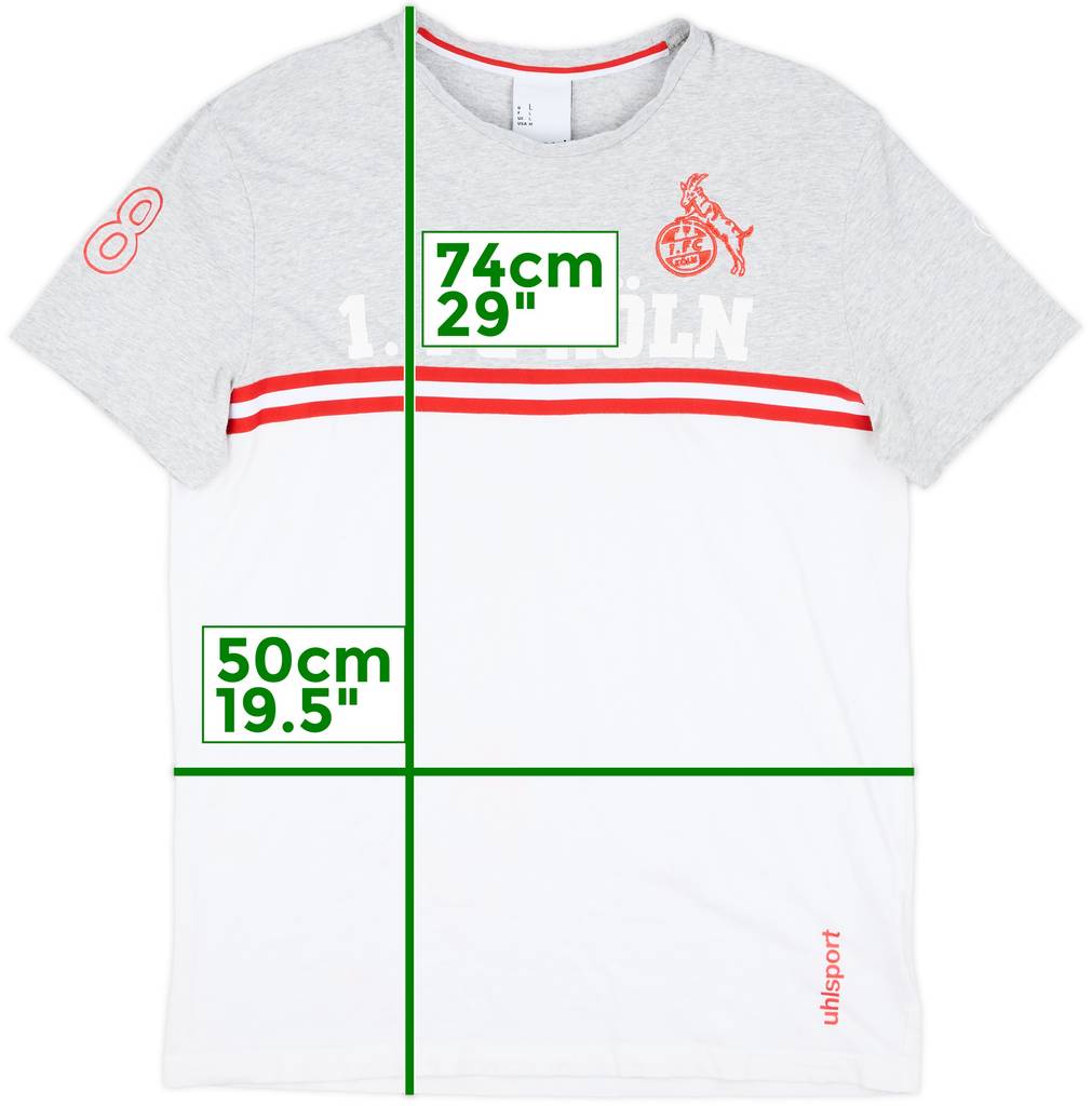 2021-22 FC Koln Uhlsport Cotton Tee - 8/10 - (L)