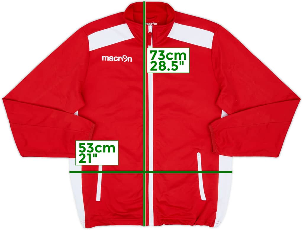 2014-15 Chaqueta de chándal Macron del Vicenza - 9/10 - (M)