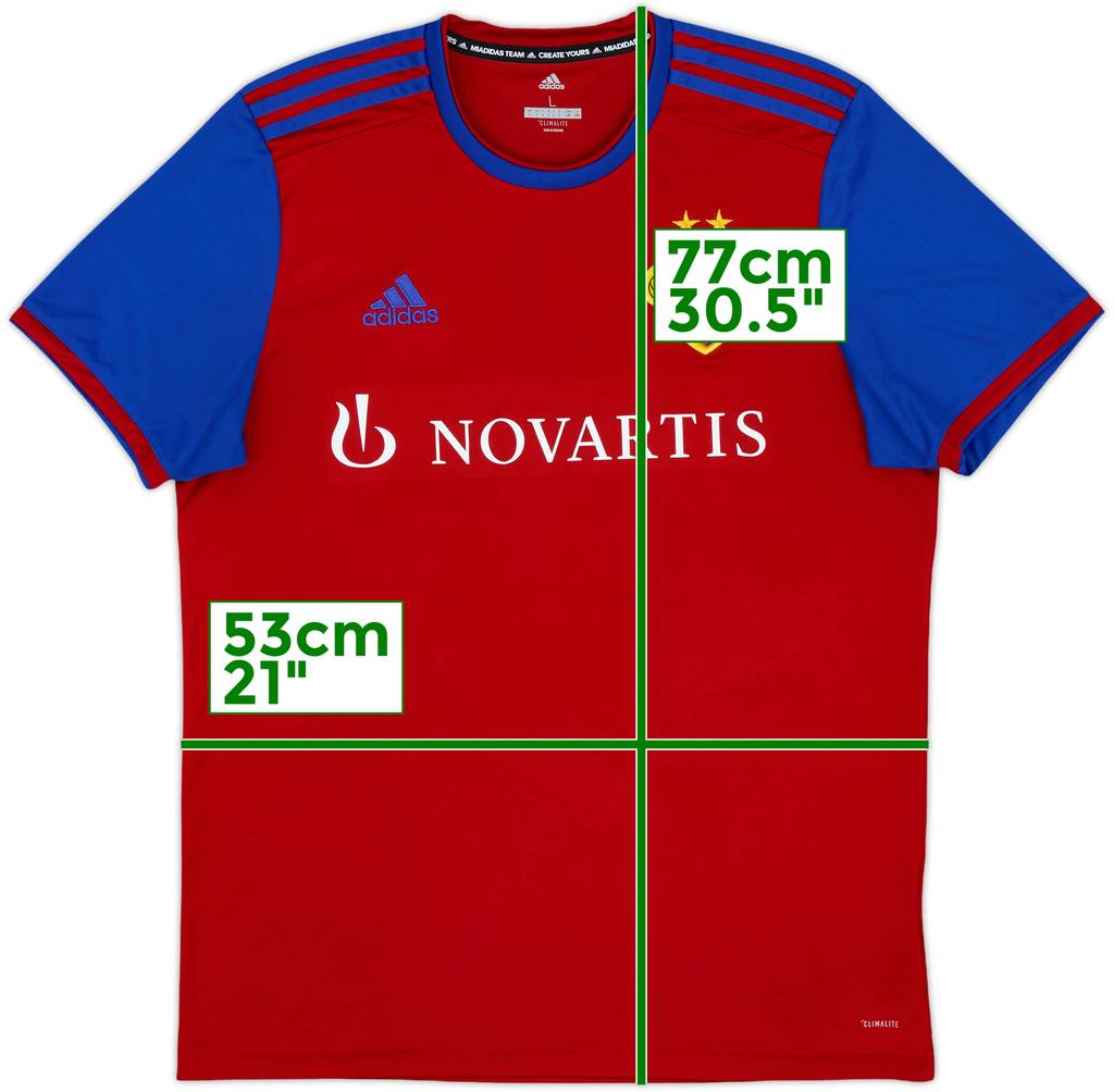 2019-20 FC Basel Home Shirt - 8/10 - (L)